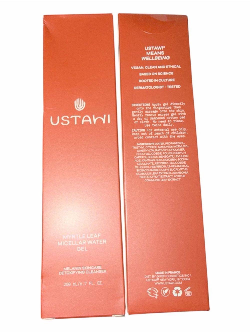 NIB Ustawi Myrtle Leaf Micellar Water Gel - 200ml / 6.7 oz